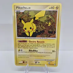 Pokemon Pikachu 94/123 DPBP#026 Basic Card 2007 English TCG Regular Finish - Image 1