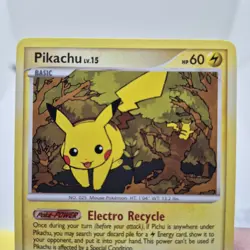 Pokemon Pikachu 94/123 DPBP#026 Basic Card 2007 English TCG Regular Finish - Image 4