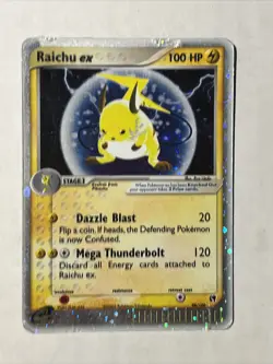 Pokemon TCG EX Sandstorm Raichu ex Ultra Rare Holo 98/100 READ HP - Image 1