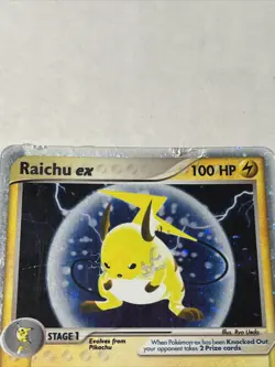 Pokemon TCG EX Sandstorm Raichu ex Ultra Rare Holo 98/100 READ HP - Image 2
