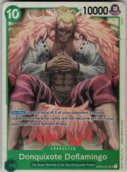 Donquixote Doflamingo (031) OP04-031 SR Kingdoms of Intrigue One Piece TCG - Image 1