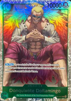 • Donquixote Doflamingo • OP04-031 SR Kingdoms of Intrigue Holo One Piece TCG NM - Image 1