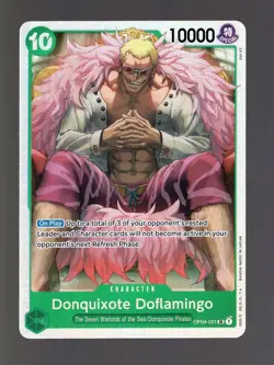 ONE PIECE TCG KINGDOMS OF INTRIGUE ENGLISH OP04-031 DONQUIXOTE DOFLAMINGO SR - Image 1