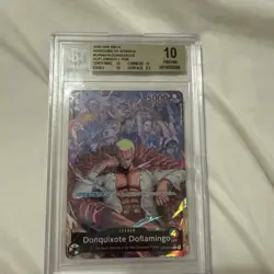 BGS 10 One Piece TCG Donquixote Doflamingo Op04-019 2023 Kingdoms Of Intrigue - Image 1