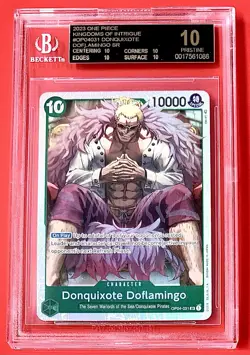 BGS 10 One Piece OP04-031 SR Donquixote Doflamingo -English Kingdoms of Intrigue - Image 1