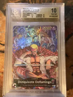 BGS 10 One Piece TCG Donquixote Doflamingo Op04-019 2023 Kingdoms Of Intrigue - Image 1