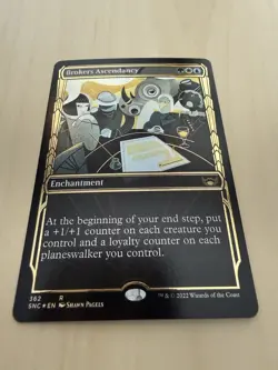 MTG 1x GILDED FOIL Brokers Ascendancy 362 Streets of New Capenna NM - Image 1