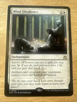 Blind Obedience #9 (NM) Ravnica Remastered RVR Magic MTG - Image 1