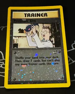 Wizards of the Coast Pokemon Best of Game Promo #3 Professor Elm Rev-holo NM - Image 1