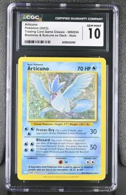 Articuno *CGC 10* Holo *Classic Collection* #9 * Pokemon - Image 1