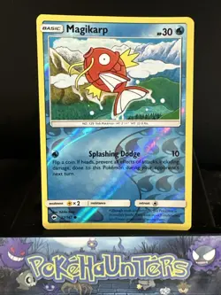 Pokemon Card Magikarp 32/147 Burning Shadows REVERSE HOLO Rare NM - Image 1