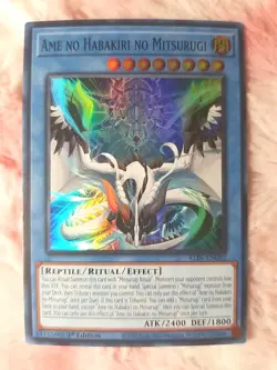Yu-gi-oh! Ame no Habakiri no Mitsurugi ALIN-EN092 Super Rare 1st Edition - Image 1