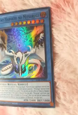 Yu-gi-oh! Ame no Habakiri no Mitsurugi ALIN-EN092 Super Rare 1st Edition - Image 3