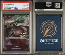 One Piece 2024 Champion 2023 Event Pack Finalist #101 Sasaki PSA 10 POP 34 - Image 2