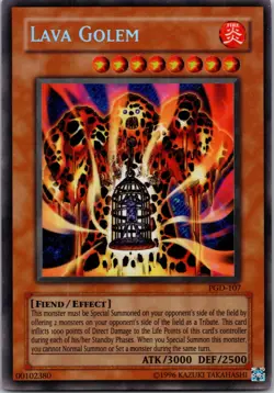 Yugioh Lava Golem PGD-107 Secret Rare NM - Image 1