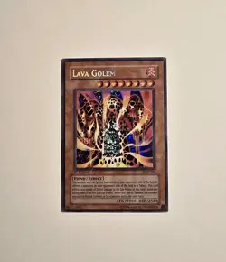 Yugioh Lava Golem PGD-107 Secret Rare Pharaonic Guardian 1st Edition MP - Image 1