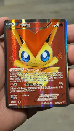 Pokemon TCG Victini Noble Victories Full Art Ultra Rare Card 98/101 - Image 1
