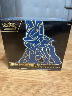 Pokemon Center Mega Evolution Lucario ETB Elite Trainer Box Sealed - Image 1