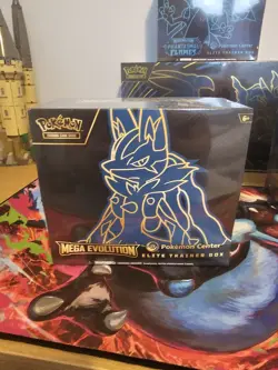 Mega Evolution Pokemon Center Elite Trainer Box ETB New & Sealed Lucario - Image 1