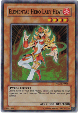 Yu-Gi-Oh! Elemental Hero Lady Heat (NM) Super Rare PP02-EN008 - Image 1