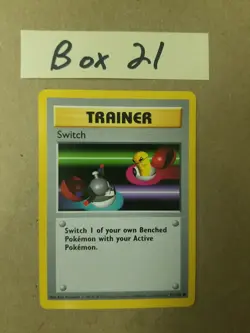 Switch 95/102 - SHADOWLESS - Base Set - VINTAGE WOTC POKEMON CARD - MP - Image 1