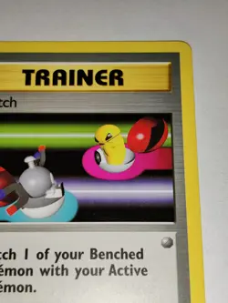 Switch Pokemon Base Set 95/102 Common Trainer Unlimited Vintage CCG 1999 WotC NM - Image 4