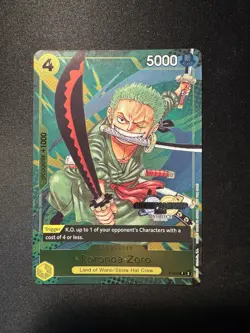 One Piece Zoro P-042 2024 Championship Event Promo Card Near Mint English Foil - Image 1