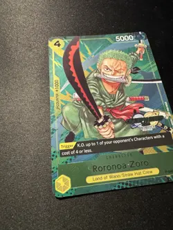 One Piece Zoro P-042 2024 Championship Event Promo Card Near Mint English Foil - Image 3