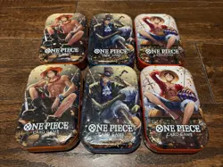 ONE PIECE CARD GAME - TIN PACK ART SET VOL. 2 (TS-02, OP13) x 6 READY TO SHIP - Image 1