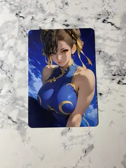 Chun Li Street Fighter Double Side Waifu CCG Goddess Story Anime Card Holo Cute - Image 2