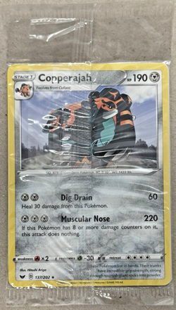 Copperajah 137/202 2020 Sword & Shield Pokemon Card TCG Promo SEALED - NM+ - Image 1