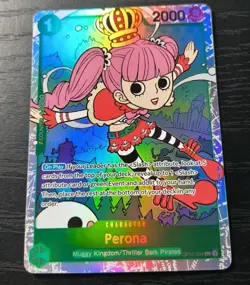 One Piece CCG Perona Legacy Of The Master SR Foil Card OP12-034 NM - Image 1