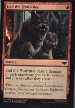 End the Festivities - Innistrad: Crimson Vow: #155, Magic: The Gathering Nm C282 - Image 1