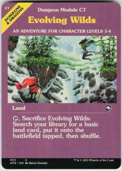 Evolving Wilds (Dungeon Module) Adventures in the Forgotten Realms MTG #353 NM - Image 1