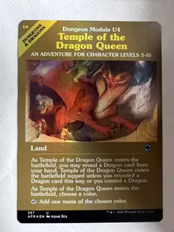 Temple of the Dragon Queen (Showcase) -Foil NM MTG Adventures In Forgotten Realm - Image 1