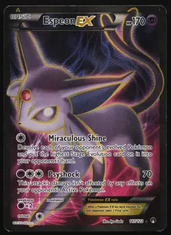 Espeon EX (Full Art) Holo 117/122 XY - BREAKpoint Ultra Rare Pokemon Card - Image 1