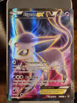 Espeon EX Full Art Ultra Rare Pokemon Card 117/122 Breakpoint - Image 1
