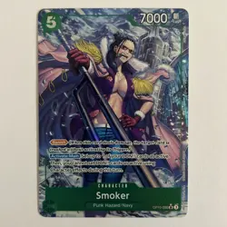 Smoker (Alt Art) OP10-030 SR Royal Blood - ONE PIECE Card Game English NM Card! - Image 1