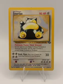 Pokemon TCG Snorlax #27/64 Non Holo Rare Jungle Set WOTC VTG 1999 LP - Image 1