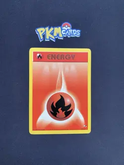 Pokemon TCG Fire Energy Gym Heroes 128/132 Regular MP. - Image 1