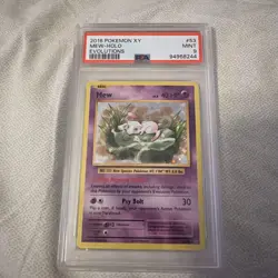 2016 Pokemon XY Evolutions #53 Mew - Holo PSA 9 MINT - Image 2