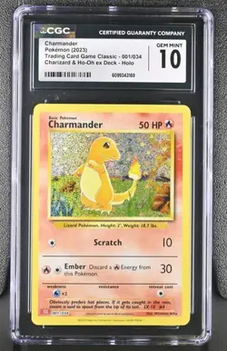 Charmander *CGC 10* Holo *Classic Collection* #1 * Pokemon - Image 1