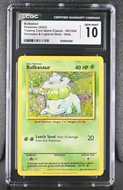 Bulbasaur *CGC 10* Holo *Classic Collection* #1 * Pokemon - Image 1