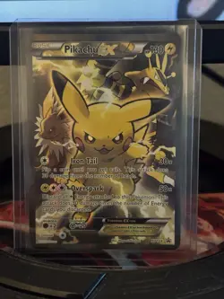 Pokemon TCG Pikachu EX XY124 Full Art Promo Holo XY - Image 1