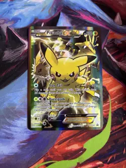 Pokemon TCG Pikachu EX XY124 Full Art Promo Holo XY - Image 2