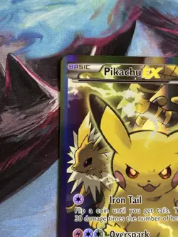 Pokemon TCG Pikachu EX XY124 Full Art Promo Holo XY - Image 3