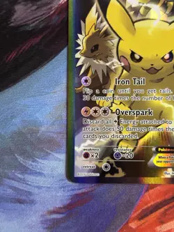 Pokemon TCG Pikachu EX XY124 Full Art Promo Holo XY - Image 4