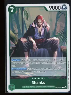 Shanks One Piece OP14 The Azure Sea's Seven Rare #027 - Image 1