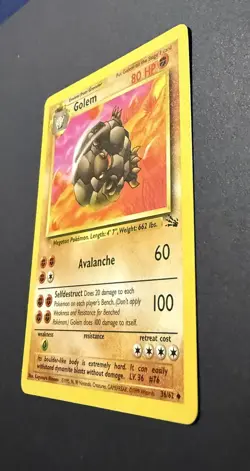 Pokemon TCG Golem Fossil 36/62 Regular Near Mint! - Image 2