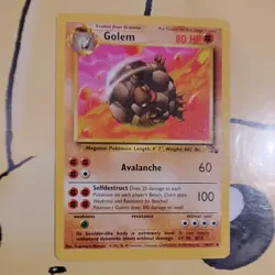Pokemon Card TCG Golem 36/62 Fossil Regular 1st Edition Near Mint - Image 2
